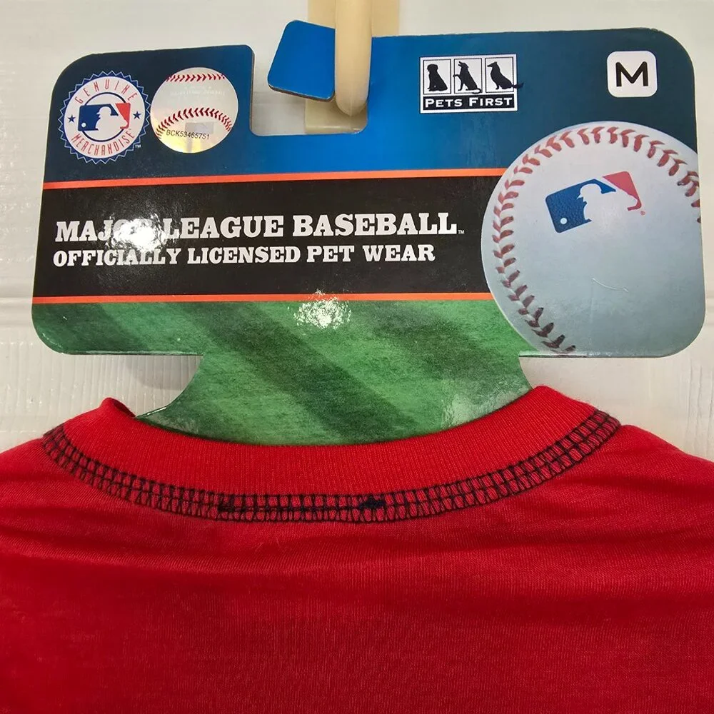 Washington Nationals Baseball NBA Pet Shirt Red Size Medium NWT‎